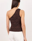 GEORGIA ZOE VIRTUE LACE ONE SHOULDER TOP