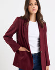 BY ROSA. VOYANT SINGLE BREASTED LONGLINE BLAZER