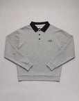 JUST ANOTHER FISHERMAN WAFFLE SEAWAY POLO - GREY MARLE