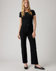 LEVIS RIBCAGE STRAIGHT ANKLE - BLACK SPROUT