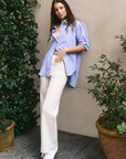 AMONG THE BRAVE ZOEY HIGH RISE WIDE LEG POCKET JEAN