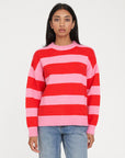 HUFFER KENZIE STRIPE KNIT CREW