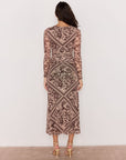 MINK PINK LUMI MESH MIDI DRESS