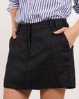 RE:UNION ALIGNMENT LINEN MINI SKORT