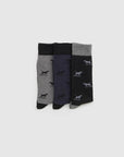 RODD & GUNN DOGS-A-PLENTY THREE PACK SOCKS
