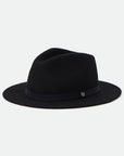 BRIXTON MESSER FEDORA - BLACK/BLACK