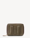SABEN LANDRY WALLET - MACRO WEAVE ROSEMARY