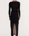 STAPLE THE LABEL ASTA SHEER KNIT MIDI SKIRT