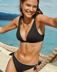 SEA LEVEL BABYLON BOW TIE PLUNGE TOP + BOW TIE PANT SET