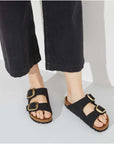 BIRKENSTOCK BIG BUCKLE NUBUCK - REGULAR - BLACK
