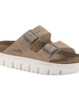 BIRKENSTOCK ARIZONA CHUNKY SUEDE - NARROW - WARM SAND