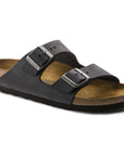 BIRKENSTOCK ARIZONA OILED LEATHER - REGULAR - BLACK