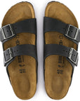BIRKENSTOCK ARIZONA OILED LEATHER - REGULAR - BLACK