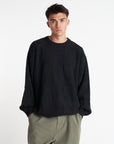 HUFFER CHECK KNIT CREW