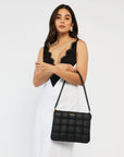 SABEN MATILDA BLACK WOVEN BAG