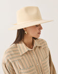 BRIXTON JUNIPER PACKABLE HAT - WAX PAPER