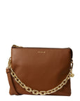 MATILDA CROSSBODY + CHUNKY CHAIN - TAN