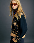 KAREN WALKER CAROUSEL KNIT BOMBER