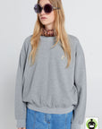 KAREN WALKER RUNAWAY GIRL ORGANIC COTTON CREWNECK SWEATSHIRT