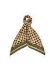 KAREN WALKER MONOGRAM CHECK SCARF