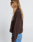 KAREN WALKER RUNAWAY GIRL ORGANIC COTTON CREWNECK SWEATSHIRT