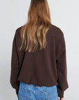 KAREN WALKER RUNAWAY GIRL ORGANIC COTTON CREWNECK SWEATSHIRT