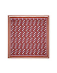 KAREN WALKER MONOGRAM LARGE CHECK CLASSIC SCARF PLUM