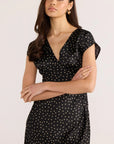 MINKPINK JEMMA POLKA BIAS MIDI DRESS