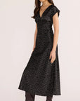 MINKPINK JEMMA POLKA BIAS MIDI DRESS
