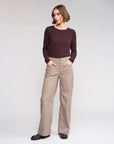KNEWE ROXIE WIDE LEG FULL LENGTH PANT