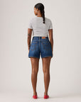 LEVIS CINCH MID-THIGH SHORT KISS GOODBYE