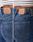 LEVIS CINCH MID-THIGH SHORT KISS GOODBYE