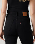 LEVIS RIBCAGE STRAIGHT ANKLE - BLACK SPROUT