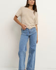 BY ROSA LOVEABLE TAPE YARN KNIT TEE