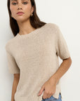 BY ROSA LOVEABLE TAPE YARN KNIT TEE