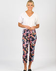 VASSALLI PRINTED SKINNY LEG 7/8 LENGTH LIGHTWEIGHT PULL ON