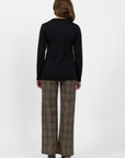 VASSALLI 100% MERINO BASIC LONG SLEEVE CREW NECK TOP