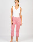 VASSALLI PRINTED SLIM LEG 7/8 LENGTH LIGHTWEIGHT PULL ON
