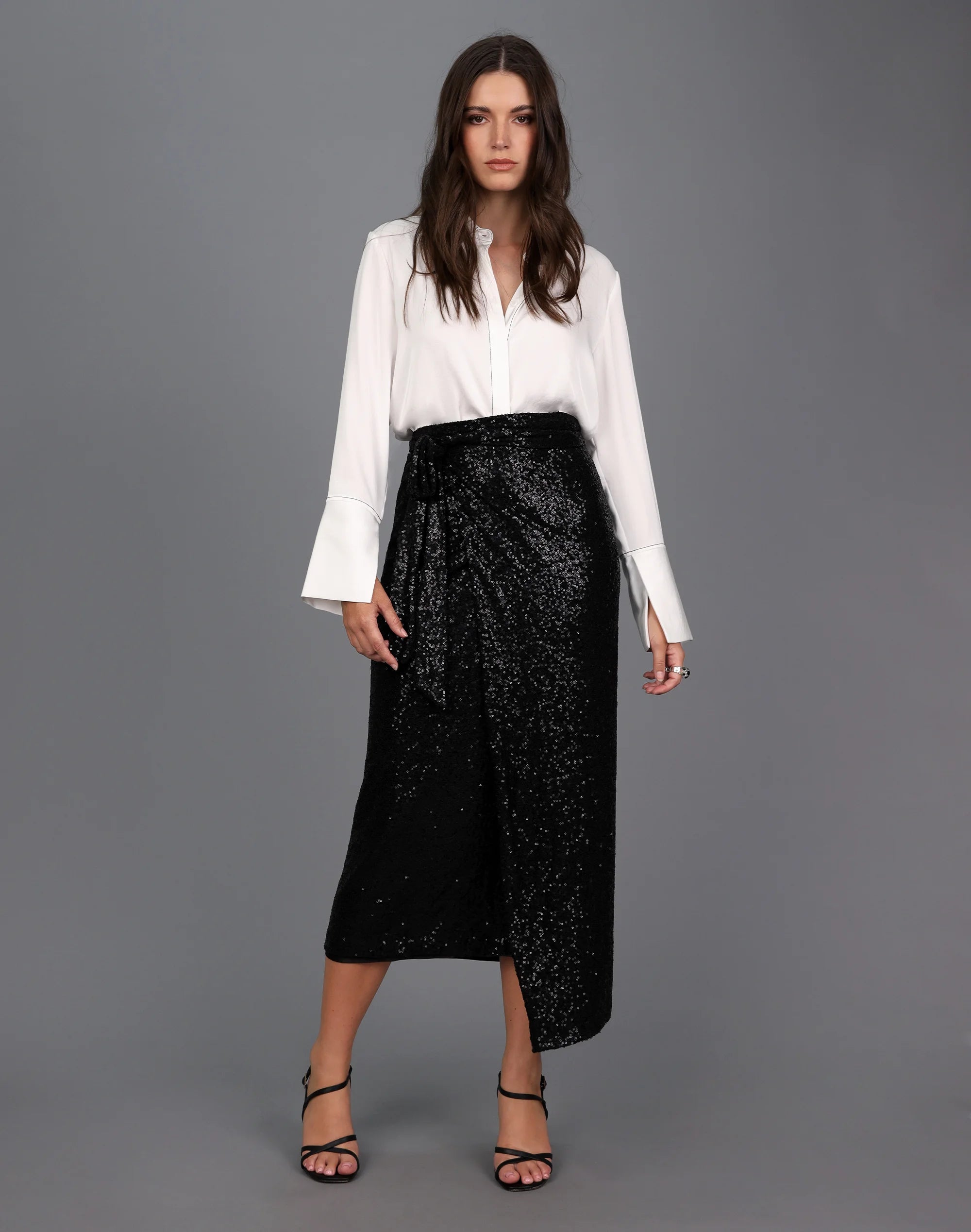 STORM SEQUIN WRAP SKIRT – Boutique on Main Street
