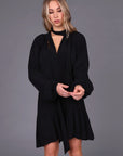 STORM TIE FRONT DRESS
