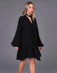 STORM TIE FRONT DRESS