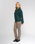 VASSALLI RELAXED HALF ZIP ORIGIN SWEATER