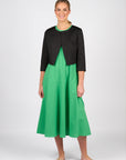 VASSALLI 3/4 SLEEVE SINGLE BUTTON CROPPED JACKET