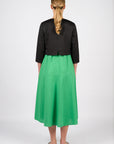 VASSALLI 3/4 SLEEVE SINGLE BUTTON CROPPED JACKET