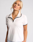 VASSALLI KNIT POLO TOP