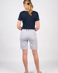 VASSSALLI SLIM LEG ABOVE KNEE SHORT WITH CONTRAST TRIM