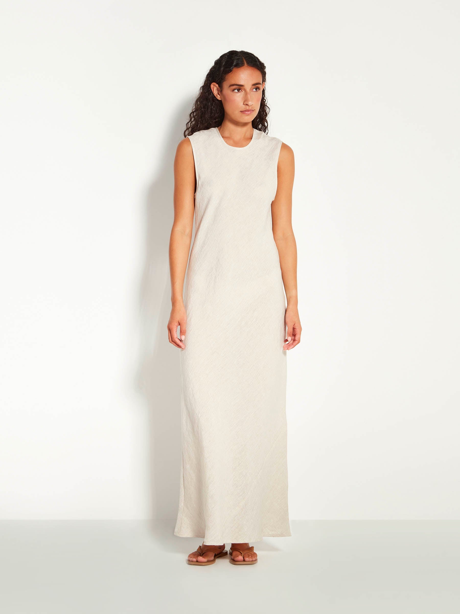 champagne bridesmaid dresses midi Island Time One-Shoulder Midi Dress Satin Champagne