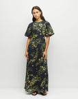 JULIETTE HOGAN LUCIANA DRESS ( DARK GARLAND COTTON )