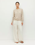JULIETTE HOGAN TWIN CARDI ( CASHMERE ) SEASHELL