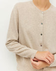 JULIETTE HOGAN TWIN CARDI ( CASHMERE ) SEASHELL